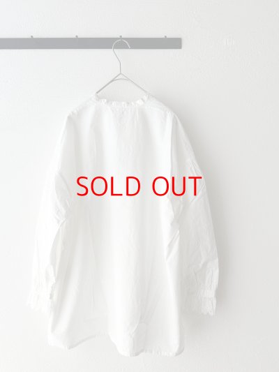 画像6: grin コットンリネンダンプ ピンタックシャツ【クリックポスト（185円）発送可能】