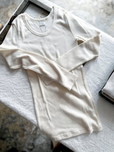 画像2: nouvelles du paradis コットンテレコ クルーネック【クリックポスト発送可】