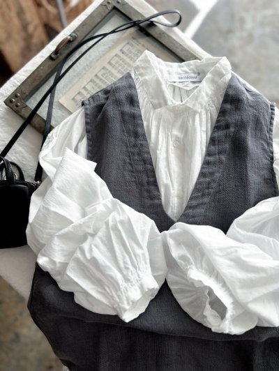 画像1: Veritecoeur アンティークブラウス