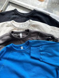 prit 30/10裏毛起毛 ラグランスリーブプルオーバー 