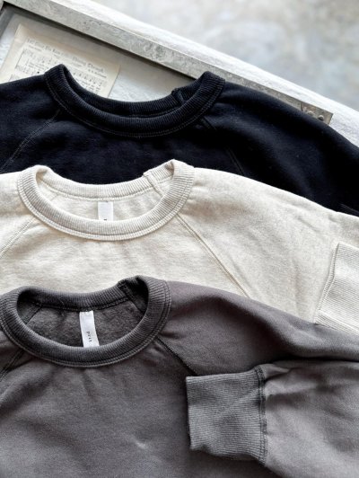 画像2: prit 30/10裏毛起毛 ラグランスリーブプルオーバー 