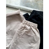 prit 30/1三本引き揃えドビーツイル両面起毛 コクーンパンツ 