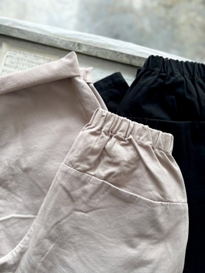 画像1: prit 30/1三本引き揃えドビーツイル両面起毛 コクーンパンツ 