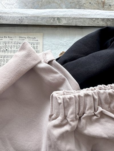 画像2: prit 30/1三本引き揃えドビーツイル両面起毛 コクーンパンツ 