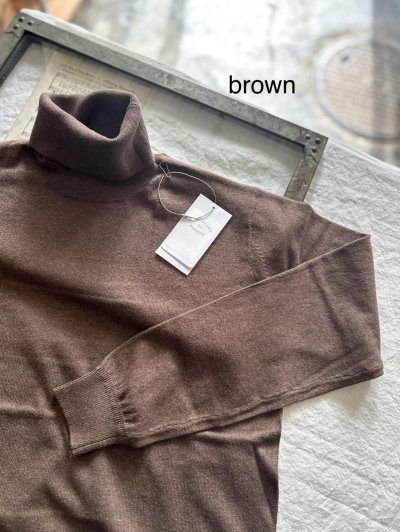 画像2: nouvelles du paradis ムーコットン タートルニット