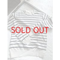 nouvelles du paradis ムーコットン ボーダークルーネックニット