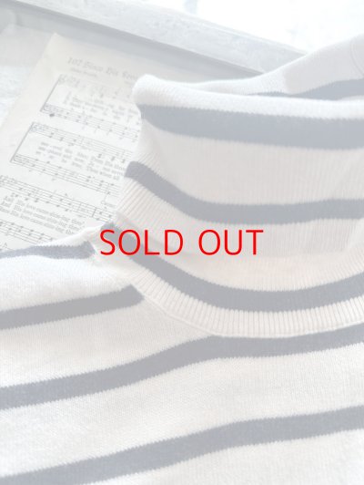 画像3: nouvelles du paradis ムーコットン ボーダータートルニット