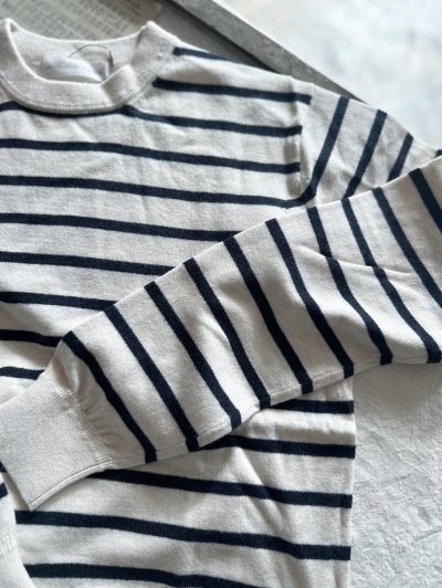 画像2: nouvelles du paradis ムーコットン ボーダークルーネックニット