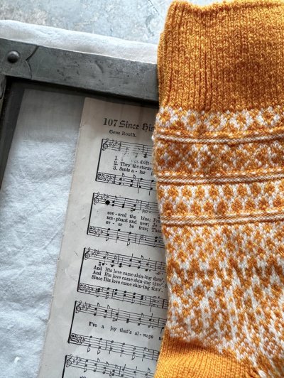 画像5: NISHIGUCHI KUTSUSHITA ウールジャガードソックスS(23~25cm) 