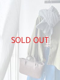 prit 甘撚ドビースエード起毛 ネルカラー裾ヒモショートブルゾン