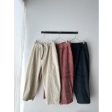 Luminaes ゆったりコーデュロイパンツ