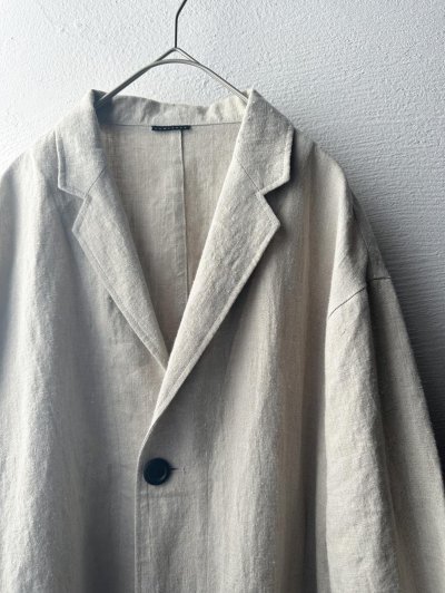 画像1: Luminaes 起毛リネン ジャケットコート【unisex】