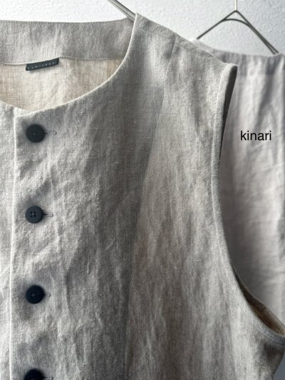 画像7: Luminaes 起毛リネン クルーベスト