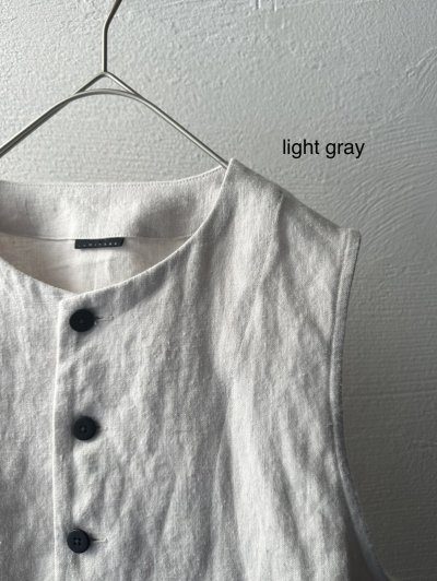 画像5: Luminaes 起毛リネン クルーベスト