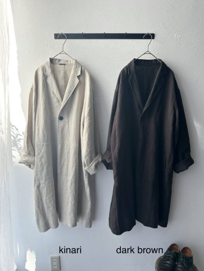 画像2: Luminaes 起毛リネン ジャケットコート【unisex】