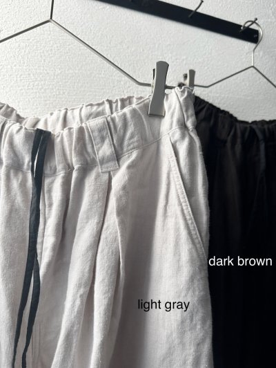 画像3: Luminaes 起毛リネン タックバレルPT