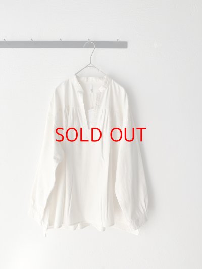 画像10: grin 綿ビエラ スキッパープルオーバー