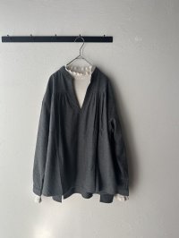 grin 綿ビエラ スキッパープルオーバー