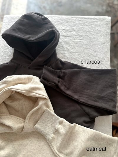 画像6: prit 30/10裏毛起毛 ラグランスリーブ フードプルオーバー 