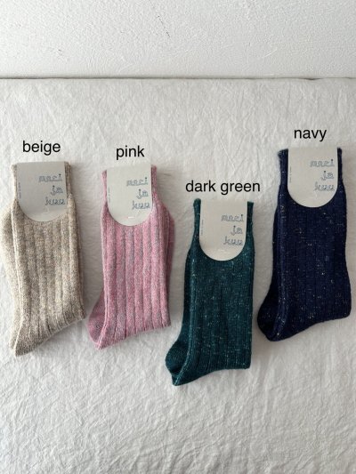 画像2: meri ja kuu(メリヤクー) KASURI tam rib【３足までクリックポスト(185円) 】