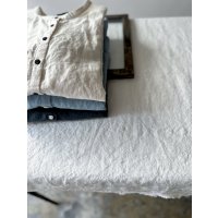 Luminaes 60コルトレイクリネン バンドカラーシャツ