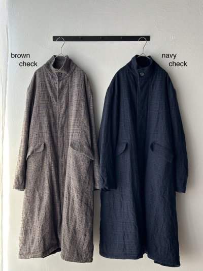 画像2: Véritécoeur グレンチェックコート
