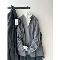 grin 綿ビエラ スキッパープルオーバー