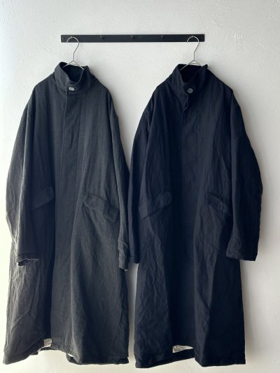 画像1: Véritécoeur ウールリネンコート