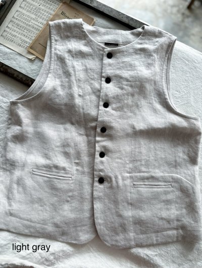 画像9: Luminaes 起毛リネン クルーベスト