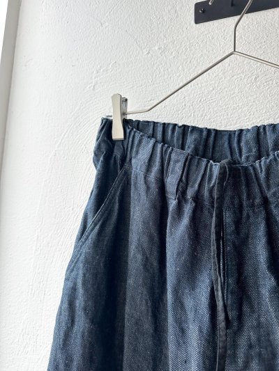 画像2: Luminaes リネンデニム コクーンPT