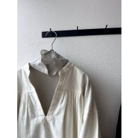 grin 綿ビエラ スキッパープルオーバー