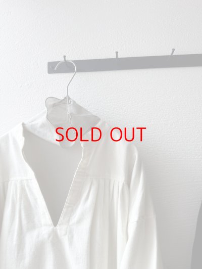 画像1: grin 綿ビエラ スキッパープルオーバー