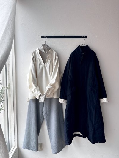 画像1: Véritécoeur Favorite コットンウールデニムパンツ