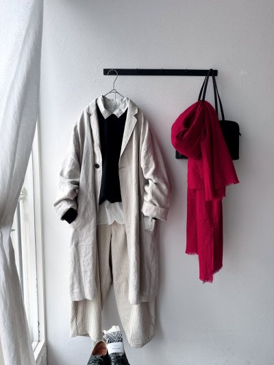 画像4: Luminaes 起毛リネン ジャケットコート【unisex】