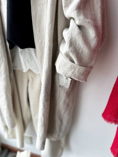 画像6: Luminaes 起毛リネン ジャケットコート【unisex】