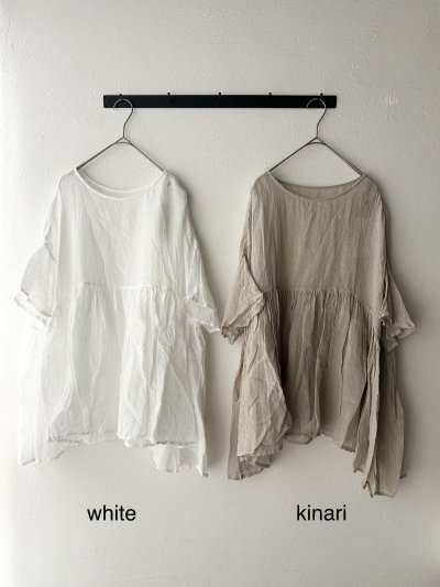 画像2: Véritécoeur リネンギャザープルオーバー