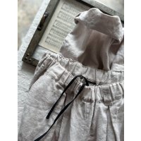 Luminaes 起毛リネン タックバレルPT