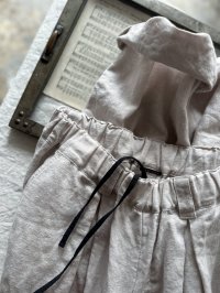 Luminaes 起毛リネン タックバレルPT