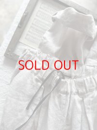 Luminaes 起毛リネン タックバレルPT