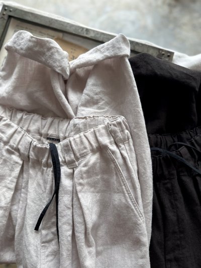 画像3: Luminaes 起毛リネン タックバレルPT