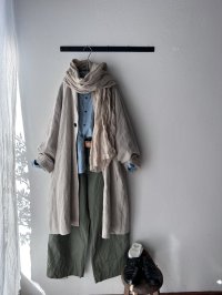 Luminaes 起毛リネン ジャケットコート【unisex】