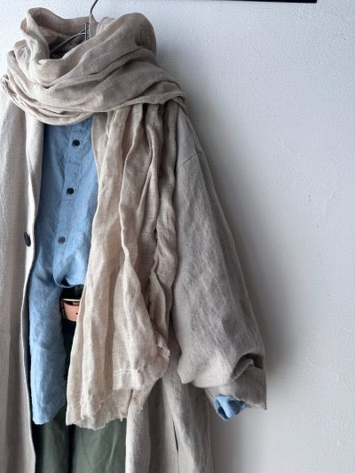 画像3: Luminaes 起毛リネン ジャケットコート【unisex】