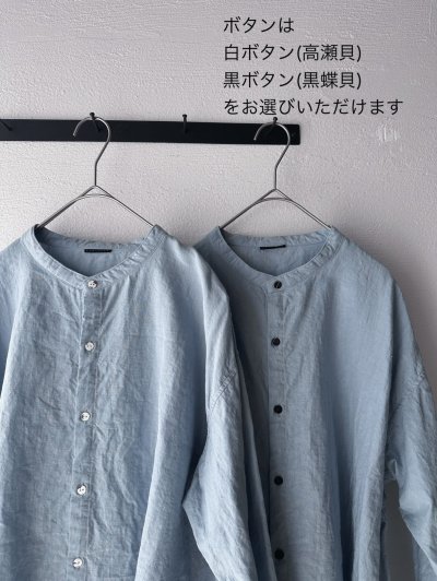 画像5: Luminaes 60コルトレイクリネン カバーシャツ