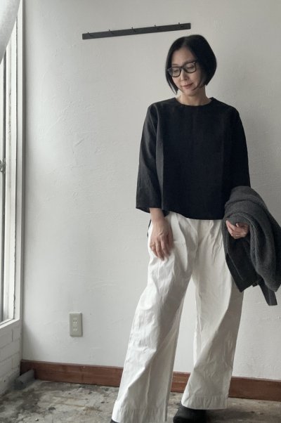 画像1: Veritecoeur ワンサイドPパンツ