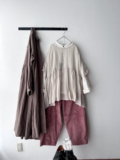 画像2: Luminaes ゆったりコーデュロイパンツ