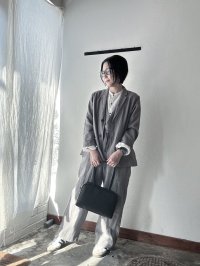 Luminaes コルトレイクリネン ロングジャケット