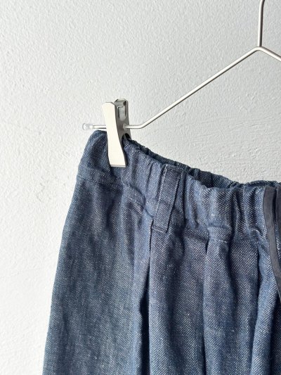 画像2: Luminaes リネンデニム タックスカート