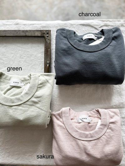 画像5: RINEN 20/1オーガニック裏毛 クルーネック 