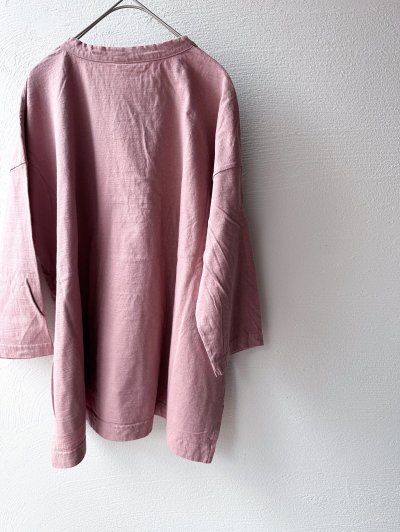 画像4: prit 30/1リサイクルムラ糸天竺 7分袖ワイドＴシャツ