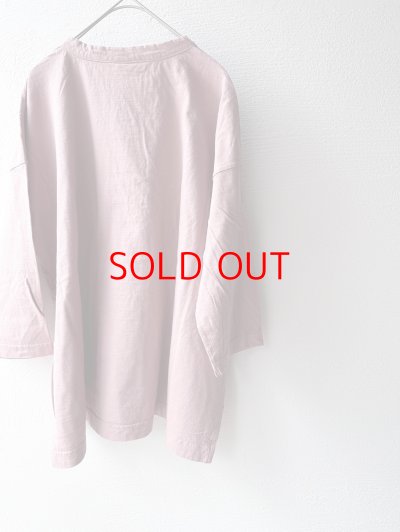 画像4: prit 30/1リサイクルムラ糸天竺 7分袖ワイドＴシャツ